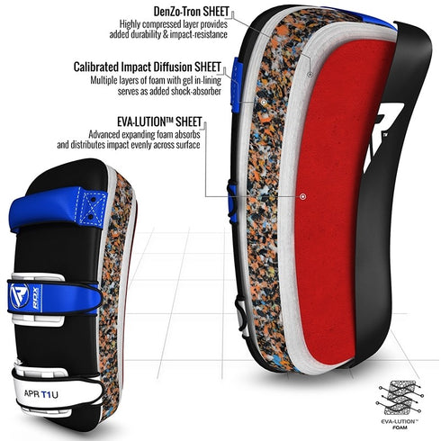 RDX T1 CURVED THAI PAD/Blu-3